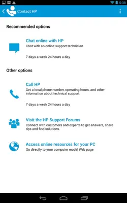 HP Support Assistant android App screenshot 0